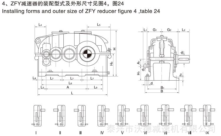 zfy250减速机泰兴减速机zfy250224iii硬齿面减