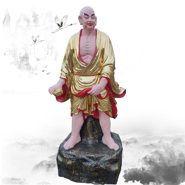 十八罗汉传说 十八罗汉***塑像 达摩祖师佛像厂家 十八***塑像厂家