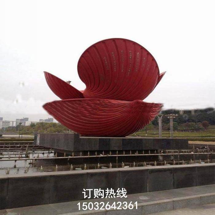 古代贝壳雕塑 广场雕塑 金属贝壳雕塑厂家