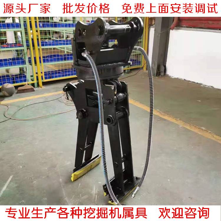 夹石头夹子 挖机改装路沿石夹具 路沿石安装简易设备 施工效率