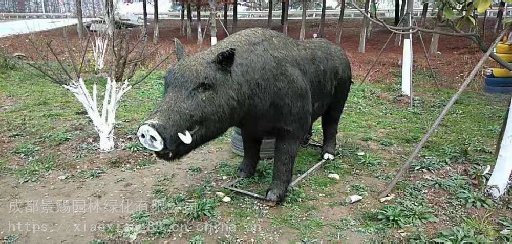 云南大理园艺绿雕图片 ,河马、犀牛、熊景赐雕塑定制