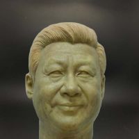 手工泥雕油泥雕刻制作人物头像看图起版设计