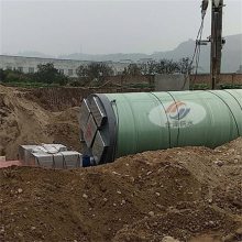 金泽供水全自动玻璃钢污水输送埋地安装一体化雨水提升泵站图片