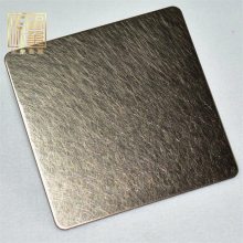 一级不锈钢乱纹古铜亮光钢板彩色不锈钢电镀古铜色装饰板材加工厂