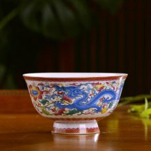 合元堂diy设计陶瓷碗 陶瓷餐具可加字定做 景德镇仿古收藏碗