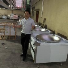 东莞望牛墩镇厨具批发城学校工厂电磁灶食堂商用食堂灶一大一小电热大