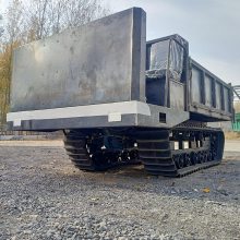 山地拉货车小型履带搬运车久恒链轨式自卸翻斗车