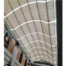 北京学校体育馆天棚帘图书馆玻璃顶电动遮阳帘设计安装施工