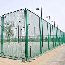 勾花隔离球场护栏墨绿色43为标准尺寸篮球场围网浸塑处理