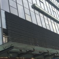 供应门头装饰铝格栅 灰色铝格栅 灰色铝方通幕墙