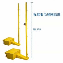 浙江省环保型升降羽毛球柱排球柱毽球柱气排球柱价格两用