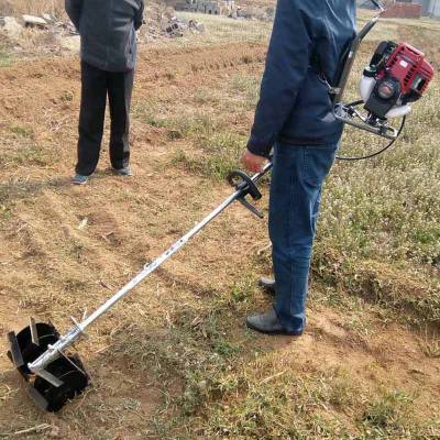 启航牌汽油锄地机 甘肃省四冲程背负式割草机 农田除草松土机哪里有卖