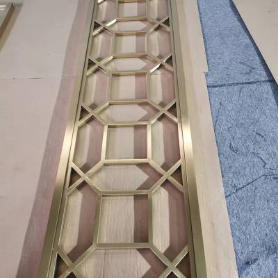 镜面玫瑰金不锈钢屏风隔断金属装饰工程商场装饰不锈钢屏风定制设计