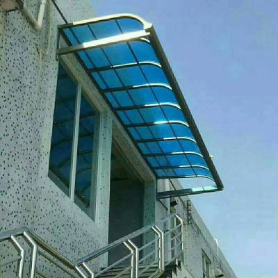 贵阳小区铝合金露台棚别墅透明阳台遮阳挡雨棚pc耐力板铝合金雨棚