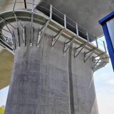 吊篮人行道角钢支架t梁铁路桥梁桥墩检查梯吊围栏桥墩上人踏梯热镀锌