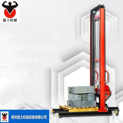 供应工地电动垂直上砖机移动搬运堆高车手动遥控升降机小型上料提升机