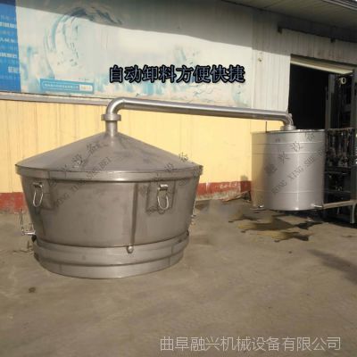 2000斤粮食自动化酿酒设备 天车卸料甑锅白酒设备 1.