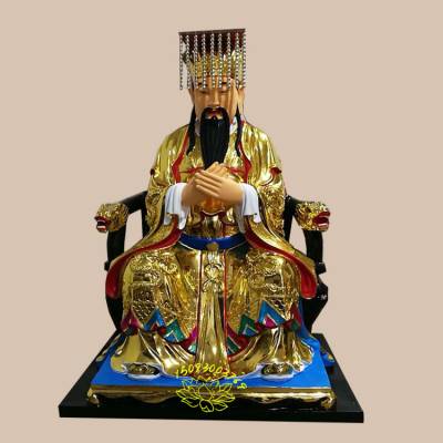 中岳大帝神像忠王大帝神像批发市场18米玉皇大帝王母娘娘坐像河南众缘
