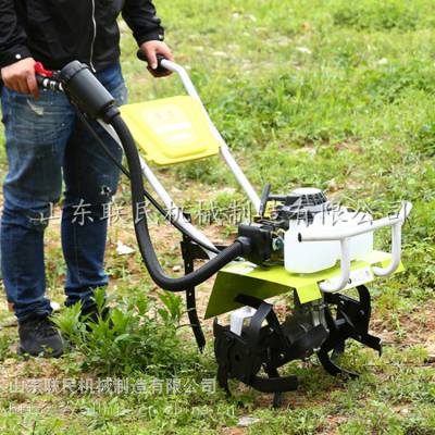 小型手推式电动锄草除草机二冲程锄地松土机果园农田手推式旋耕机
