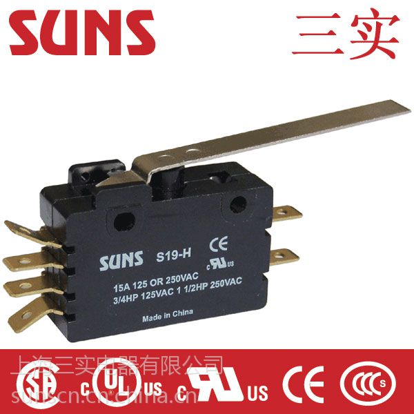 【suns美国三实s-19h微动开关】图片