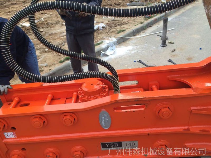 勇士破碎锤140t挖掘机破碎锤韩国进口锤ysb140挖机炮头图片