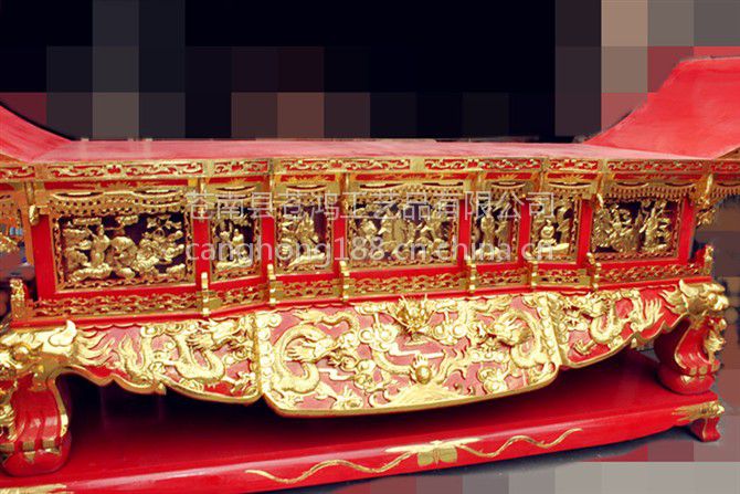 供应寺庙佛堂祠堂元宝桌佛桌木雕厂家批发图片
