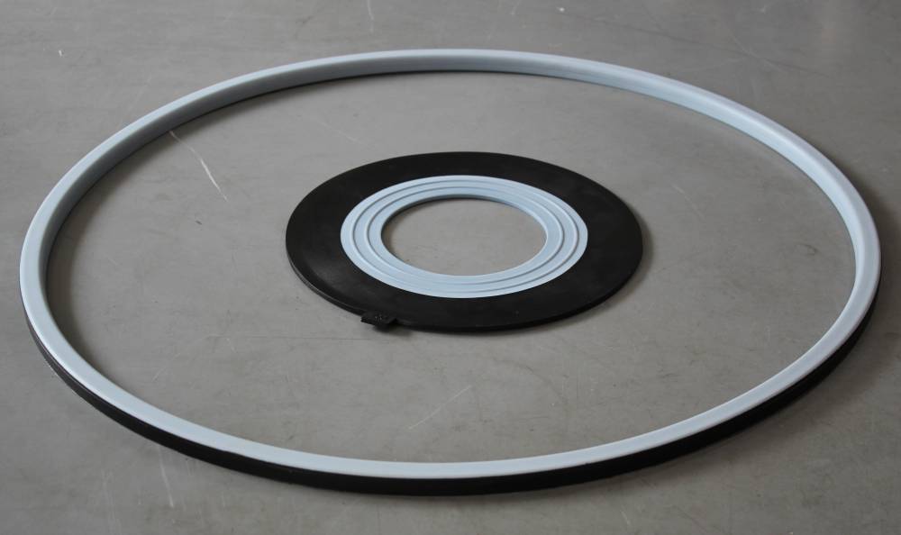 白加黑***垫圈 ptfe epdm密封垫圈 罐箱人孔盖密封圈 dn500 dn300
