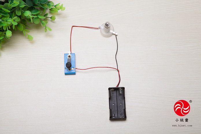 儿童科学实验玩具科技小制作小学生电路灯座开关灯泡导线电池盒图片