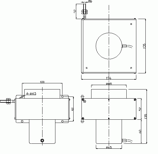 L型拉绳位移传感器（拉绳尺）