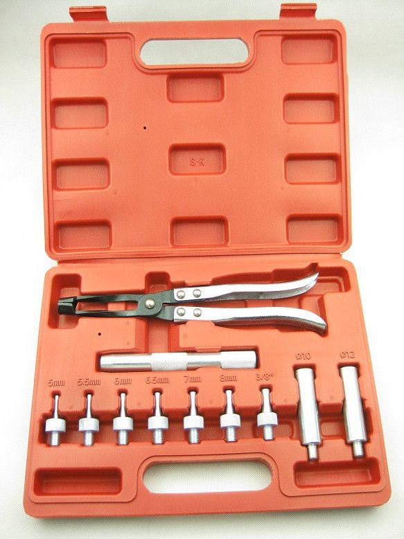 【供应11件高档加长型油封拆装组 长嘴油封钳 汽车专用工具】图片