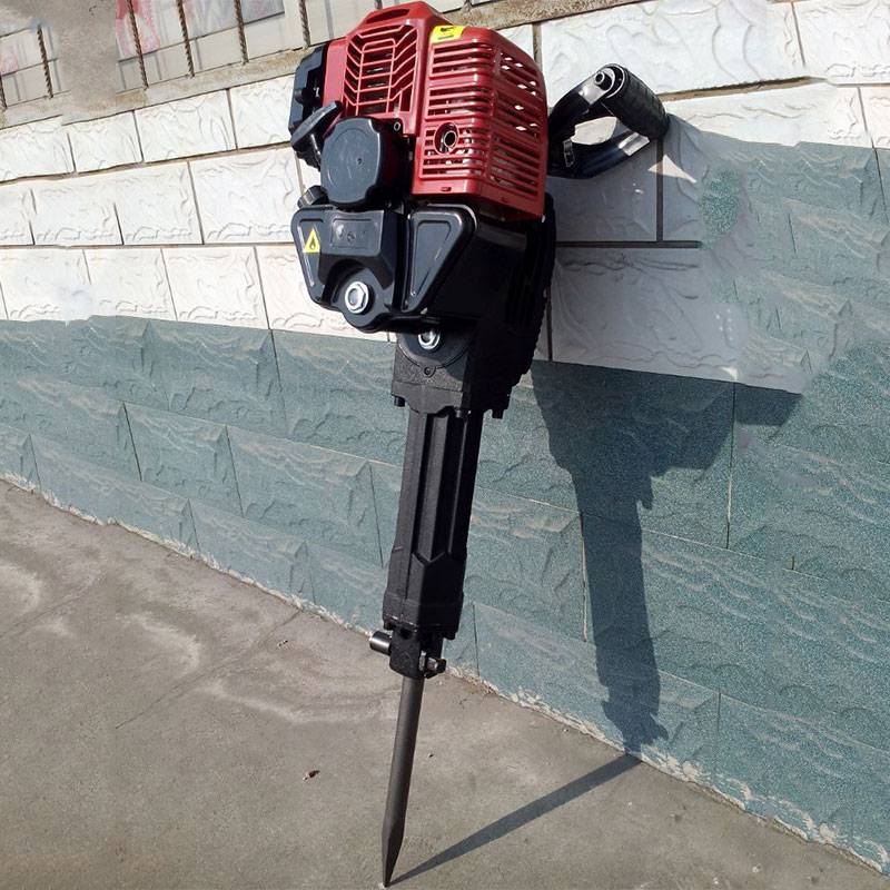 手提汽油钻眼机佳鑫大石头破碎锤图片手持式汽油钻孔机哪里有