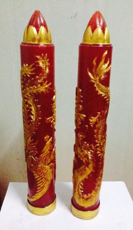 供应供应一斤尖头龙凤双喜橡胶工艺蜡烛模具批发