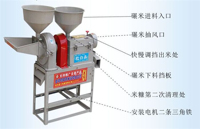 【碾米機 水稻碾米機 穀子碾米機價格】圖片