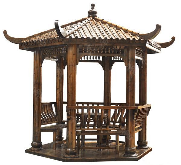 防腐木凉亭木亭小区休闲纳凉景观木亭子四角六角凉亭木屋款式可订做