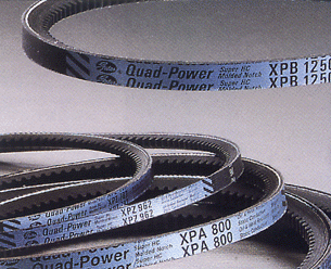 供应gates盖茨quadpowerⅡ磨边模制齿型窄截面三角皮带