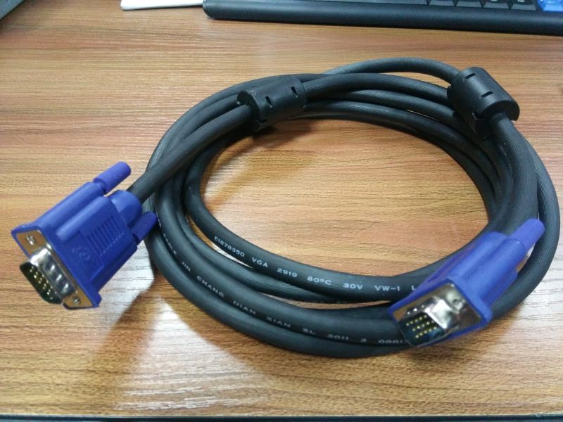 【金昶廠家貨源vga3 4電腦主機連接線投影線顯示器高清數3米】圖片