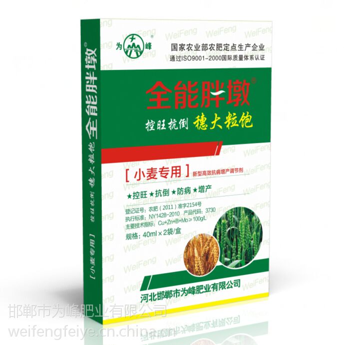 【全能胖墩小麦矮化叶面肥小麦缩节叶面肥小麦抗倒叶面肥】图片