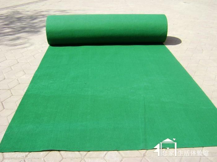 供应草绿色地毯婚庆各种颜色地毯绿色展毯昆明地毯庆典地毯