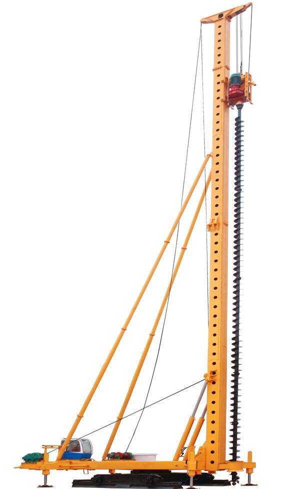 供应长螺旋桩机长螺旋钻机深可打45米钻孔直径1500mm