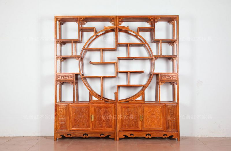 【陕西红木家具-团圆博古架-亿诺红木家具-优质红木厂家直销-团圆博古