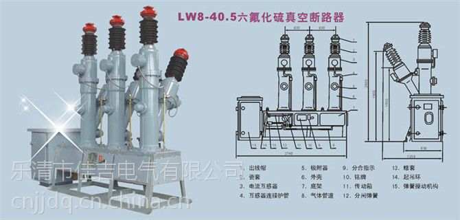 lw8405户外六氟化硫断路器材质图片