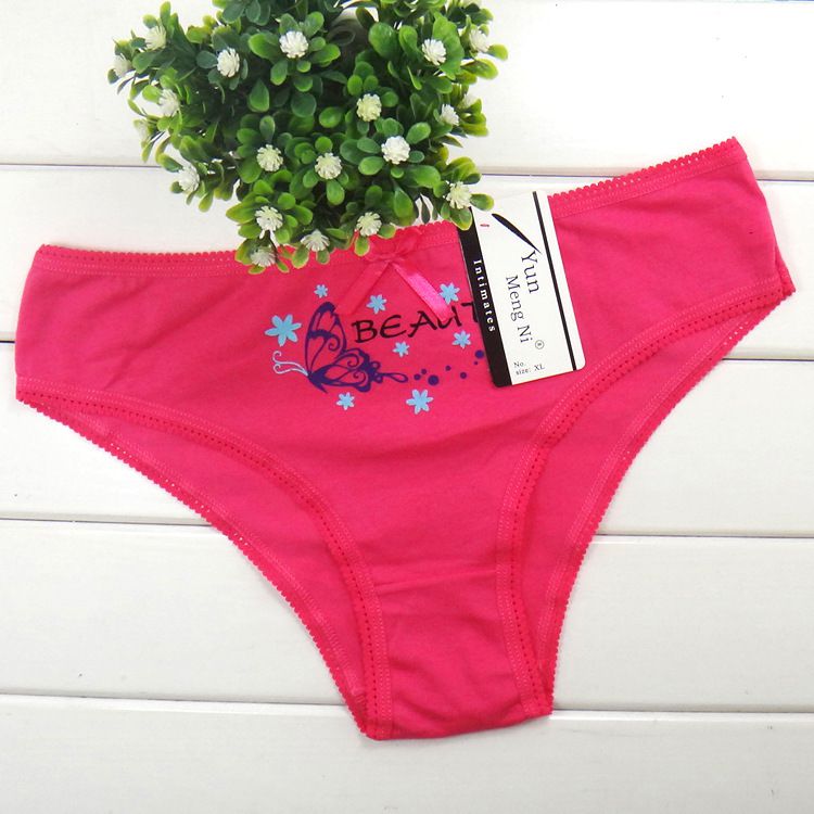 86823女士内裤外贸全棉印花女士三角裤款内裤批发