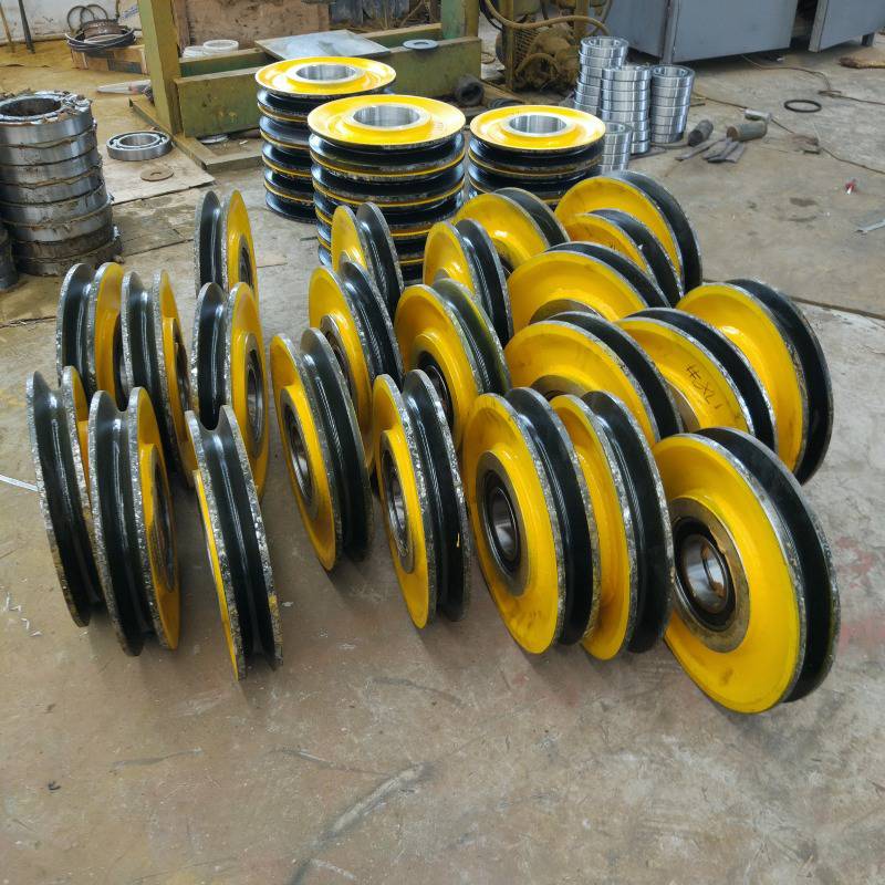 钢丝绳葫芦吊钩动定滑轮20t轧制滑轮组带加轮电缆滑轮