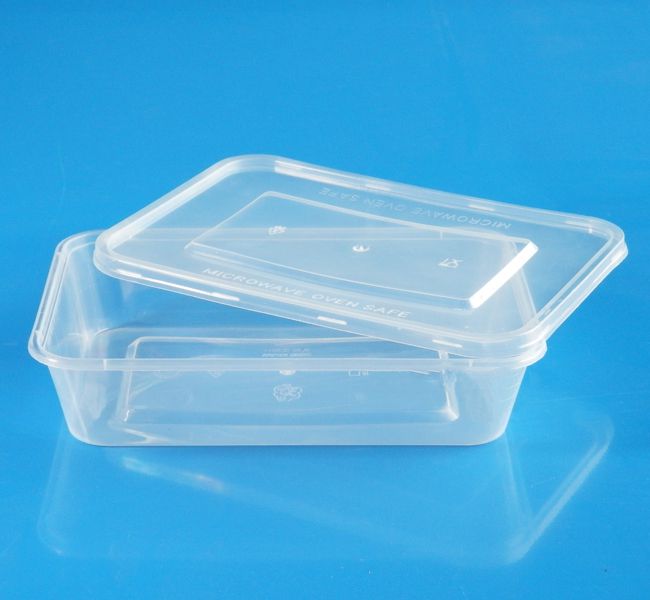 供应500毫升方形塑料餐盒