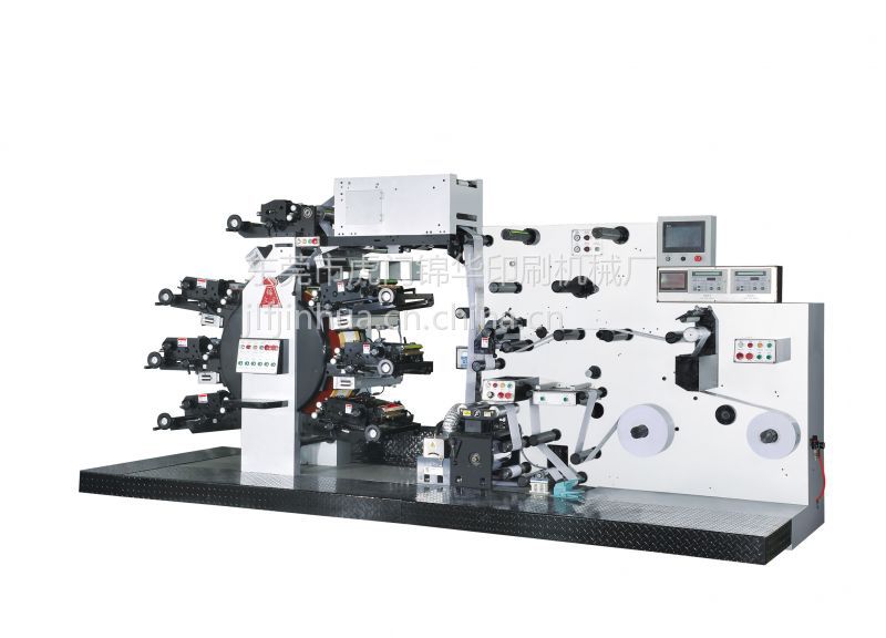供应61色高速卫星式全轮转不干胶商标印刷机广东印刷机图片