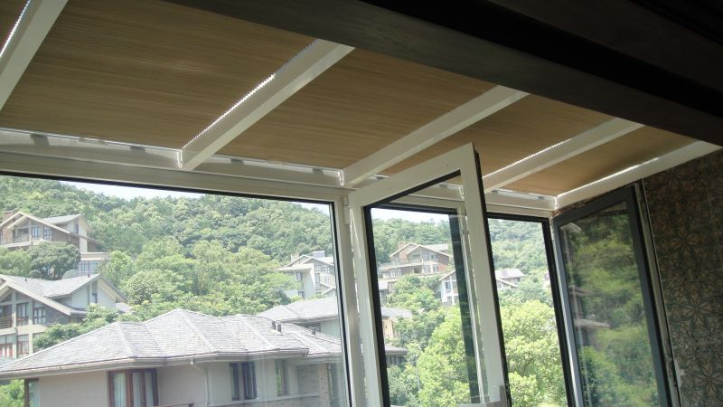 供应杭州雅馨应手动蜂巢帘遮光天窗推拉式成品窗帘