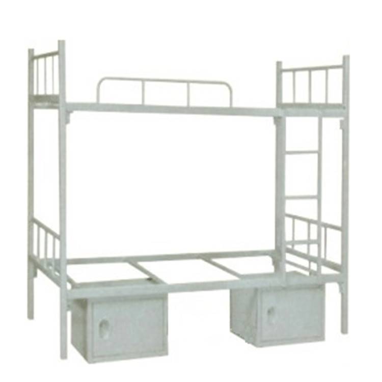 贺州钟山学校柜式午托床|宿舍铁架床图片厂耐用