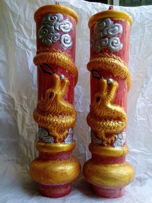 供应供应一斤尖头龙凤双喜橡胶工艺蜡烛模具批发