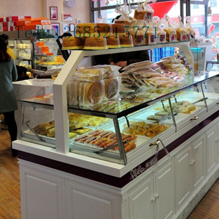 灵海道具定制糖果展示柜面包边柜蛋糕柜台展柜图片