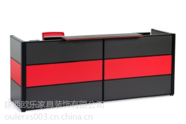 【西安办公家具】 西安OF608-2411办公前台 推荐欧乐办公家具4006608869